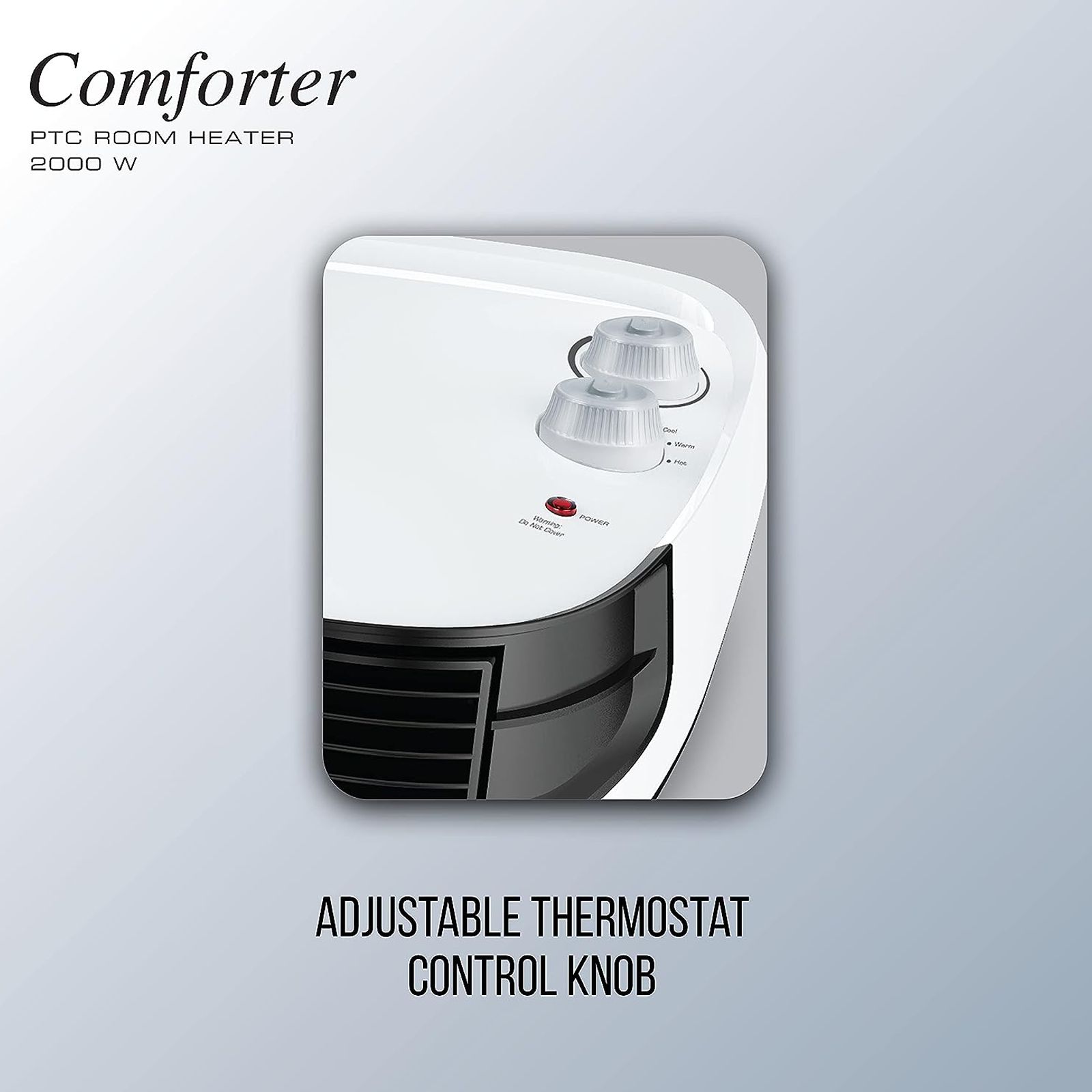 Space Heater With Thermostat And Auto Shut-off Buy HAVELLS Comforter 2000W Fan Room Heater with Adjustable Thermostat